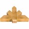 Ekena Millwork Redmond Rough Sawn Timber Gable Bracket, Western Red Cedar, 36"W x 24"H x 6"D x 6"F, 16/12 Pitch GBW036X24X0606RED00RWR - alternate 5